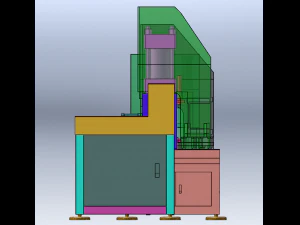 Automatic lock head processing equipment 3D Model