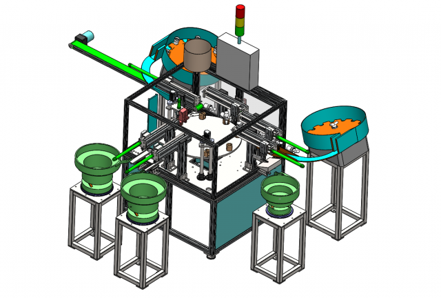 Medical Parts Automatic Assembly Machine Model 3D .c4d .max .obj .3ds .fbx .stl .blend 