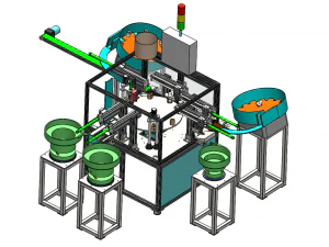 Automatische Montagemaschine f&uuml;r medizinische Teile 3D Modell