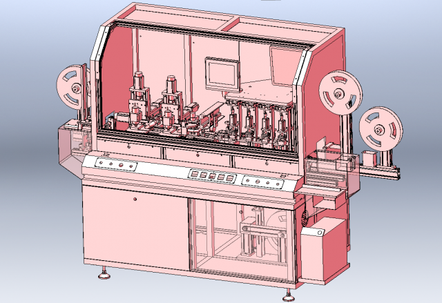 Bank Card Slotting and Chip Implanting Machine Modello 3D .c4d .max .obj .3ds .fbx .stl .blend 