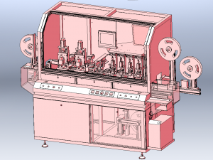 Bank Card Slotting and Chip Implanting Machine 3D Model
