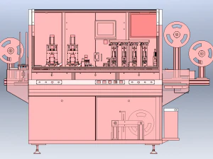 Bank Card Slotting and Chip Implanting Machine 3D Model