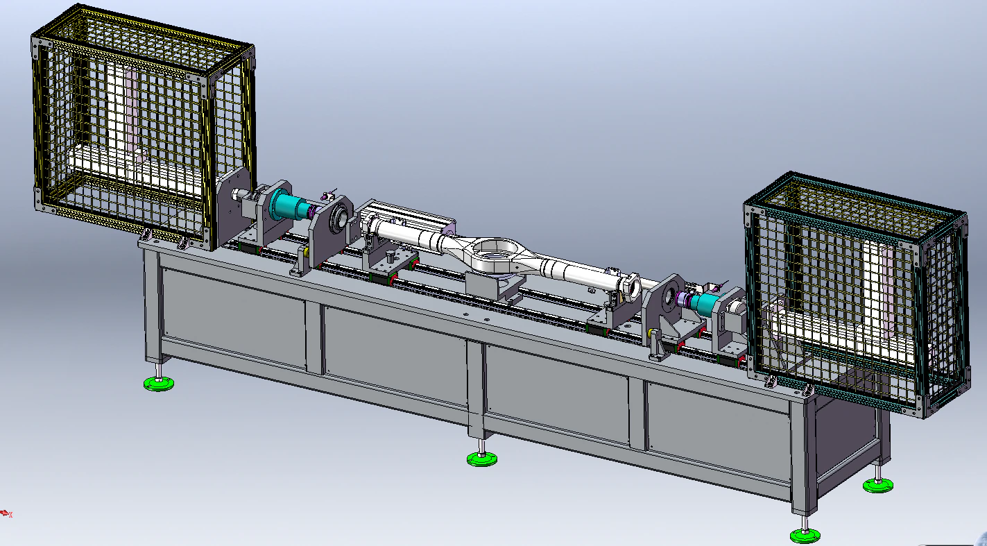 Horizontal Dual-Head Oil Seal Pressing Machine 3D Model .c4d .max .obj .3ds .fbx .stl .blend 