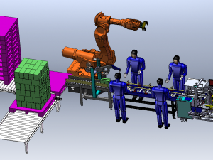Carton Stacking Machine 3D Model