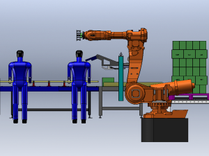 Carton Stacking Machine 3D Model