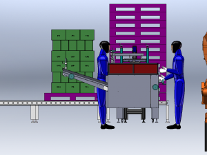 Carton Stacking Machine 3D Model
