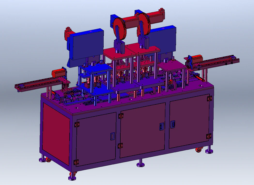 Cam-Driven Sealing Machine 3D Model .c4d .max .obj .3ds .fbx .stl .blend 