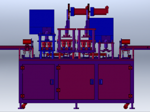 Cam-Driven Sealing Machine 3D Model
