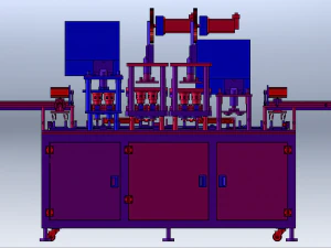 Cam-Driven Sealing Machine 3D Model
