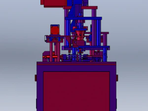 Cam-Driven Sealing Machine 3D Model