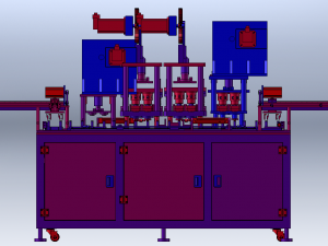 Cam-Driven Sealing Machine 3D Model