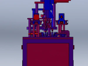Cam-Driven Sealing Machine 3D Model