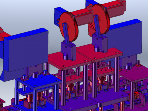 Cam-Driven Sealing Machine 3D Model