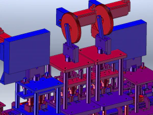Cam-Driven Sealing Machine 3D Model