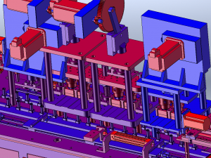 Cam-Driven Sealing Machine 3D Model
