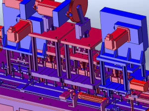 Cam-Driven Sealing Machine 3D Model