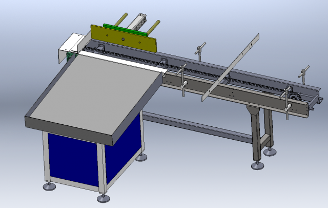 Universal Automatic Unloading Conveyor Line 3D in 3DExport