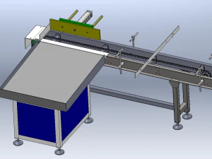 Universal Automatic Unloading Conveyor Line 3D Model