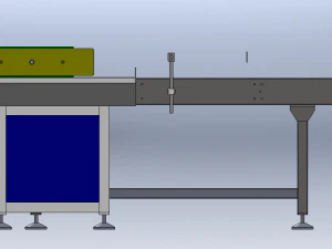 Universal Automatic Unloading Conveyor Line 3D Model