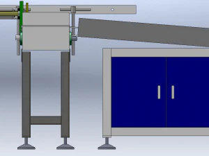 Universal Automatic Unloading Conveyor Line 3D Model