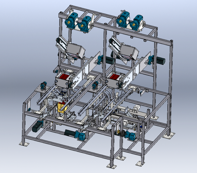 FOLDING and PACKING MACHINE 3D Модель .c4d .max .obj .3ds .fbx .stl .blend