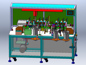 Cam-Driven Assembly Machine 3D Model