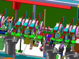 Cam-Driven Assembly Machine 3D Model