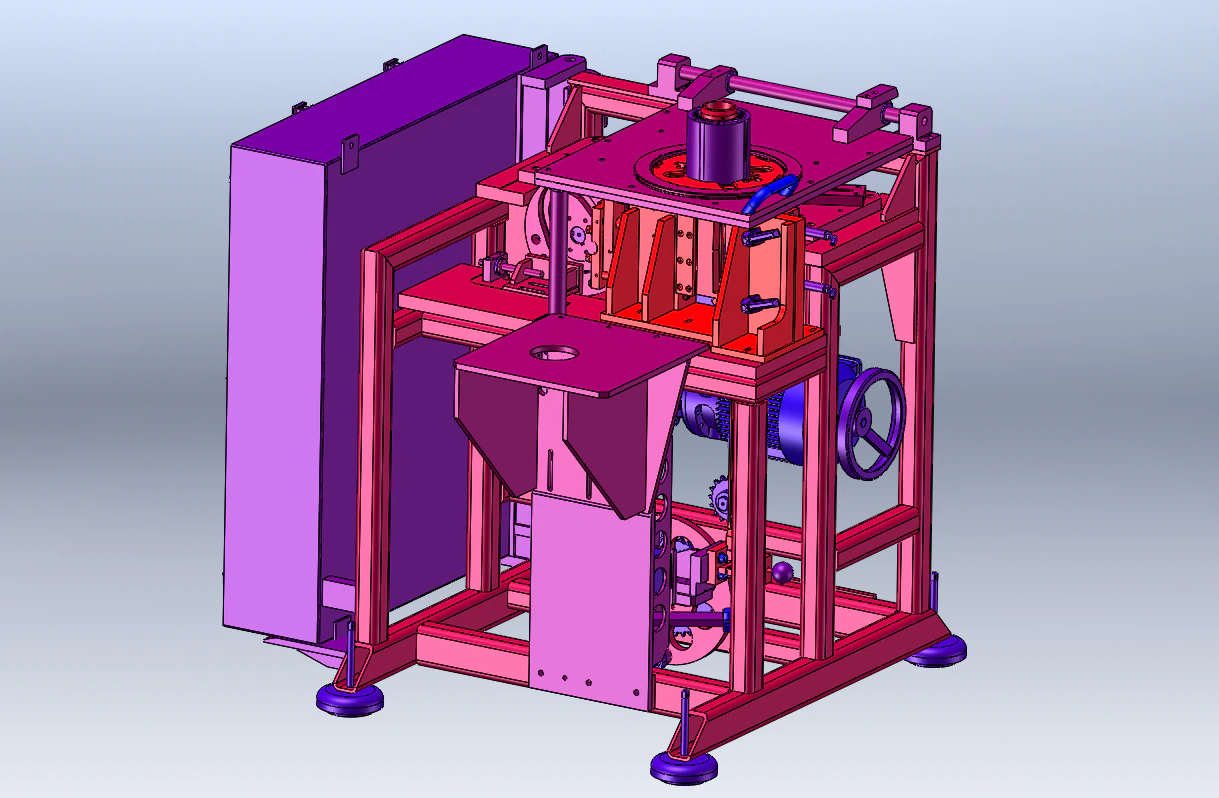 Online Packaging Labeling Machine 3D Model .c4d .max .obj .3ds .fbx .stl .blend 