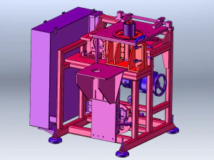 Online Packaging Labeling Machine 3D Model