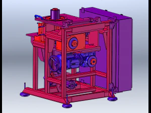 Online Packaging Labeling Machine 3D Model