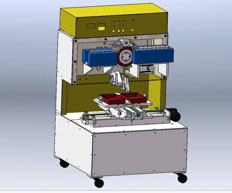 Ordered Packaging Machine 3D Model .c4d .max .obj .3ds .fbx .stl .blend 