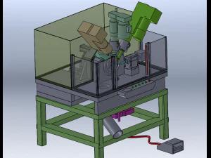 Five-axis Drilling Machine 3D Model