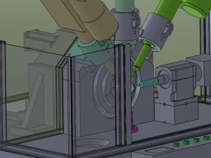Five-axis Drilling Machine Modello 3D
