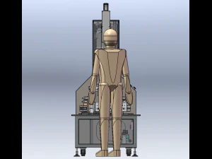 Paper Box Packaging Machine 3D Model