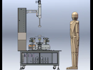Paper Box Packaging Machine 3D Model