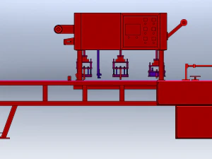 Linear Food Sealing Machine 3D Model