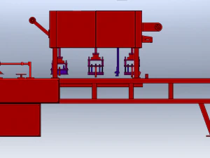 Linear Food Sealing Machine 3D Model
