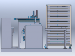 Three-Axis Robotic Arm Assembly Line with Automatic Gluing Workstation for Cooktops Modèle 3D