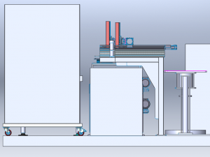 Three-Axis Robotic Arm Assembly Line with Automatic Gluing Workstation for Cooktops Modèle 3D