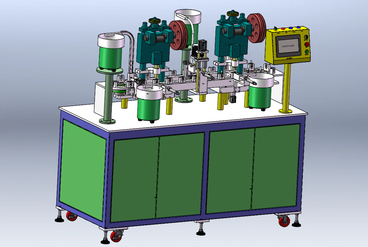 Automatic Assembly Machine for Hardware Stamping and Riveting 3D Model .c4d .max .obj .3ds .fbx .stl .blend 