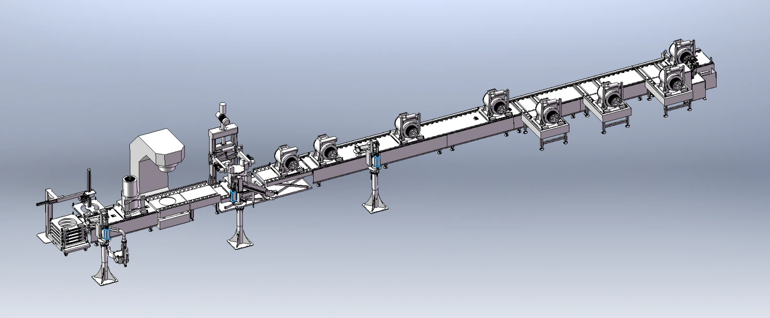 PMS Tractor Conveyor Line 3D Model .c4d .max .obj .3ds .fbx .stl .blend 