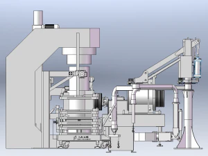 PMS Tractor Conveyor Line 3D Model