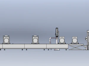 PMS Tractor Conveyor Line 3D Model