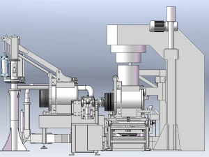 PMS Tractor Conveyor Line 3D Model