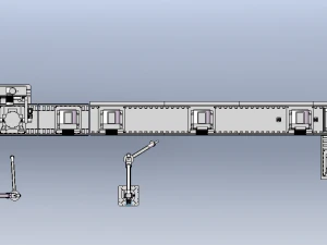 PMS Tractor Conveyor Line 3D Model