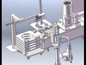 PMS Tractor Conveyor Line 3D Model