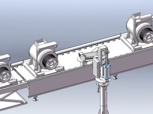 PMS Tractor Conveyor Line 3D Model
