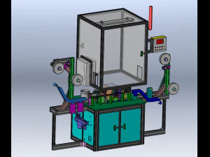 Máquina de corte por prensa acionada por came Modelo 3D