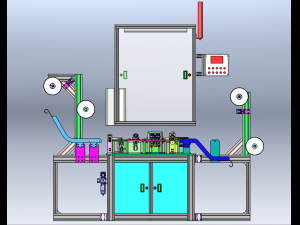 Cam-Driven Press Cutting Machine 3D Model