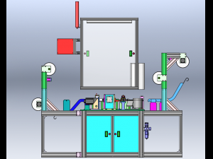 Cam-Driven Press Cutting Machine 3D Model